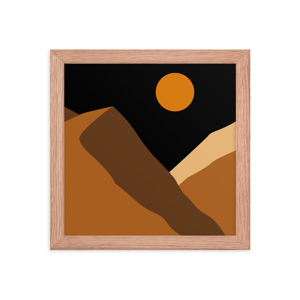 Minimalist Mountain Framed Poster