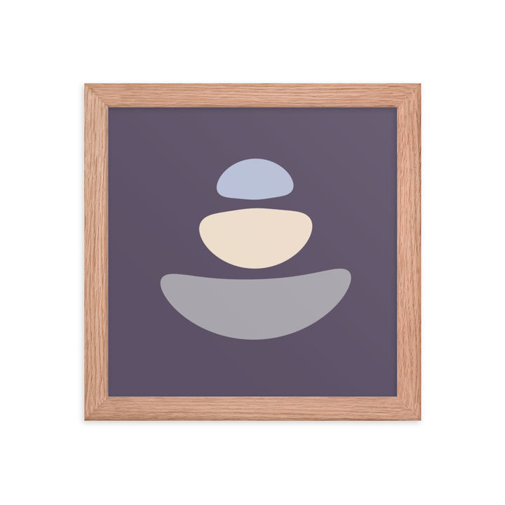 Purple Simplicity 1 Framed Poster. Purple Simplicity Collection.
