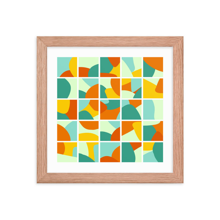 Collage Framed Poster. Bright Collection.