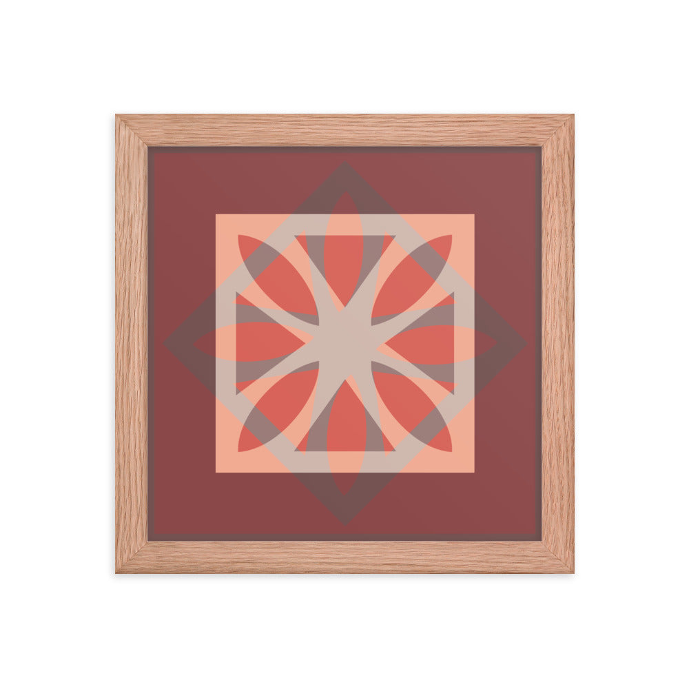 Red Framed Poster
