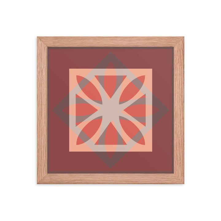 Red Framed Poster