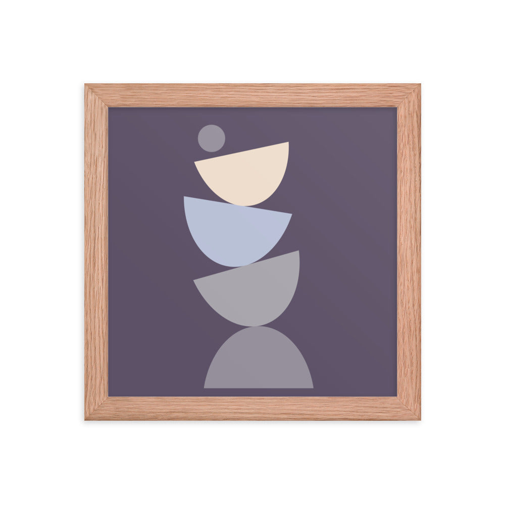 Purple Simplicity 3 Framed Poster. Purple Simplicity Collection.