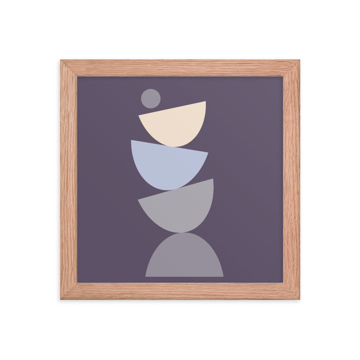 Purple Simplicity 3 Framed Poster. Purple Simplicity Collection.