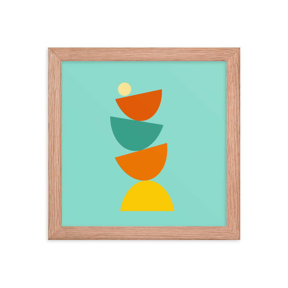 Balanced framed poster. Bright Collection.