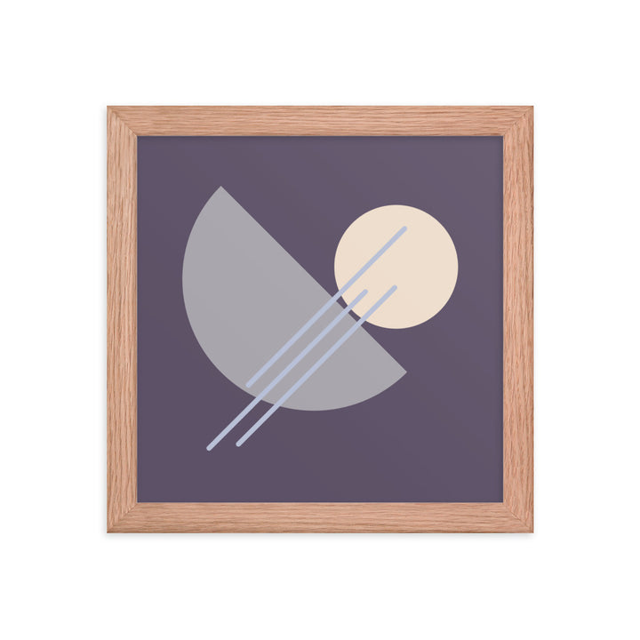 Purple Framed poster. Purple Simplicity Collection.