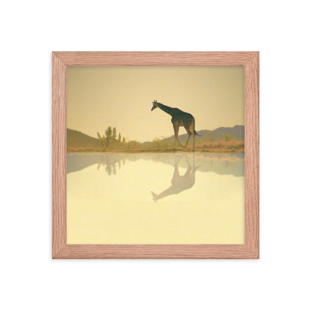 Giraffe Framed poster