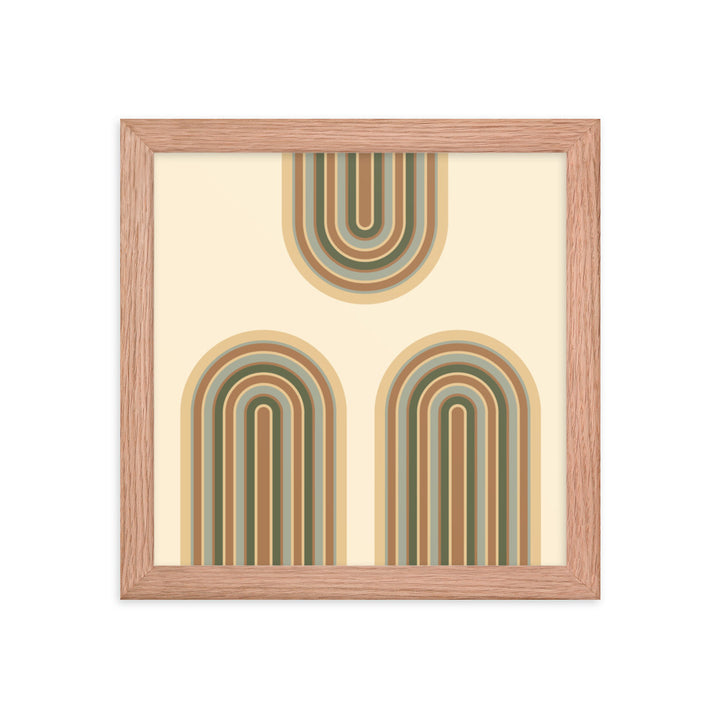 Earth toned arches framed poster. Earth Tones Collection.