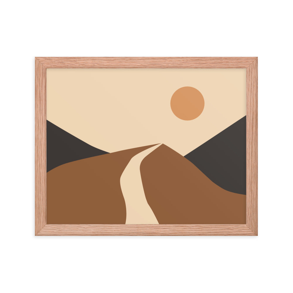 Simple Landscape Framed Poster