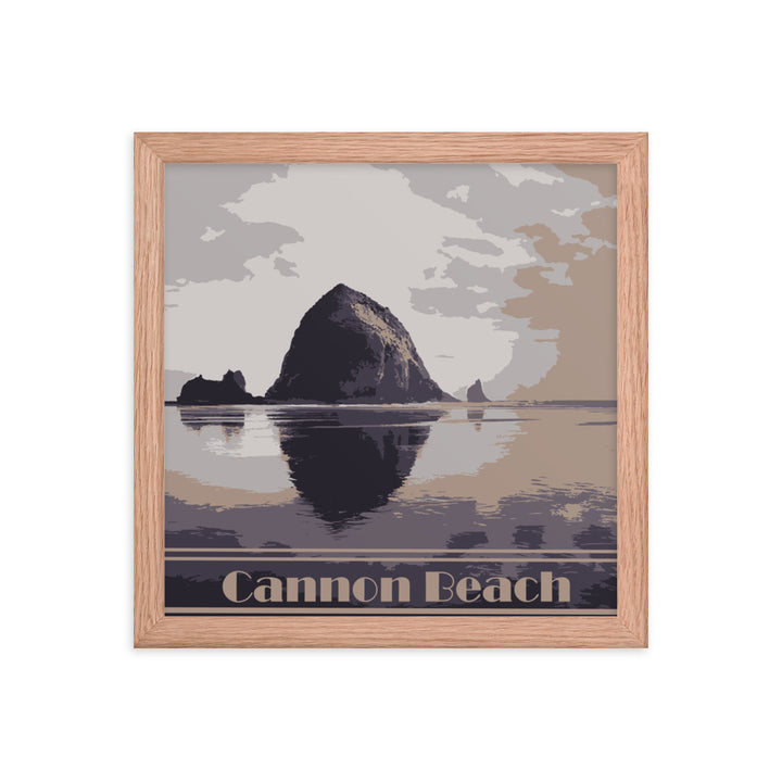 Cannon Beach Framed Travel Poster