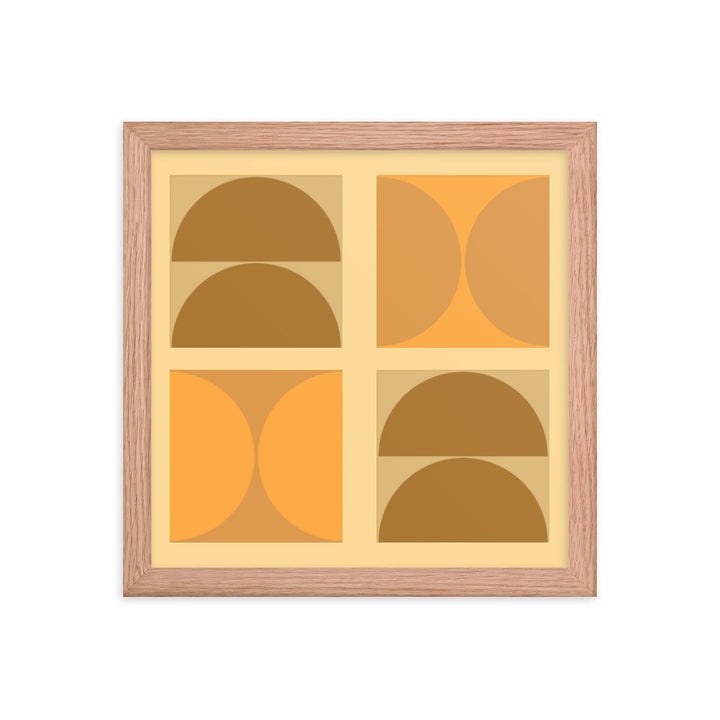 Bauhaus framed poster