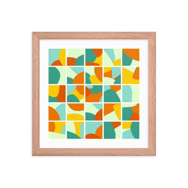 Collage Framed Poster. Bright Collection.