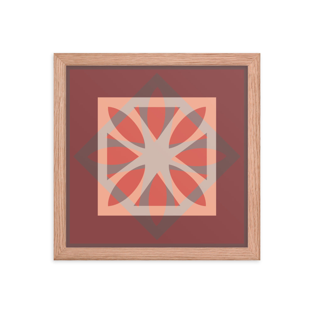 Red Framed Poster