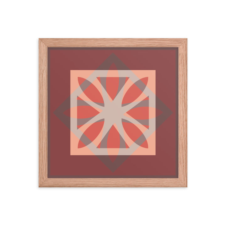 Red Framed Poster