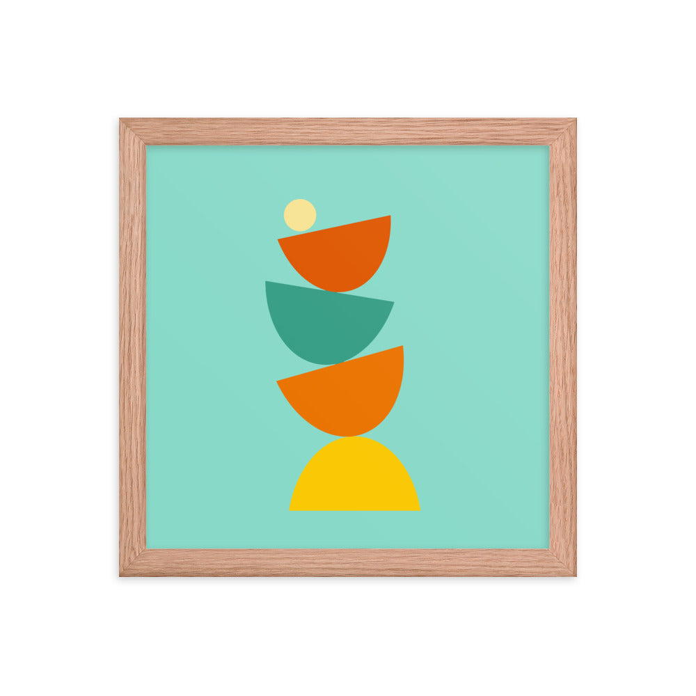 Balanced framed poster. Bright Collection.