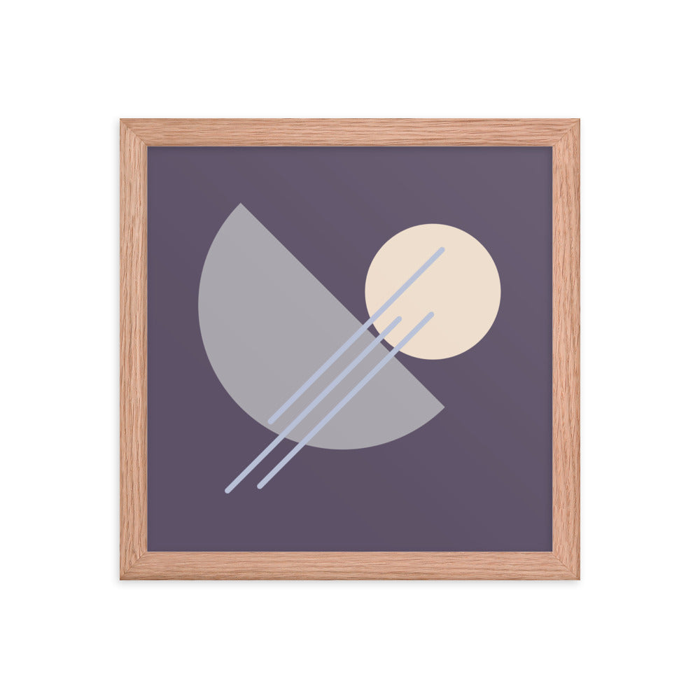 Purple Framed poster. Purple Simplicity Collection.