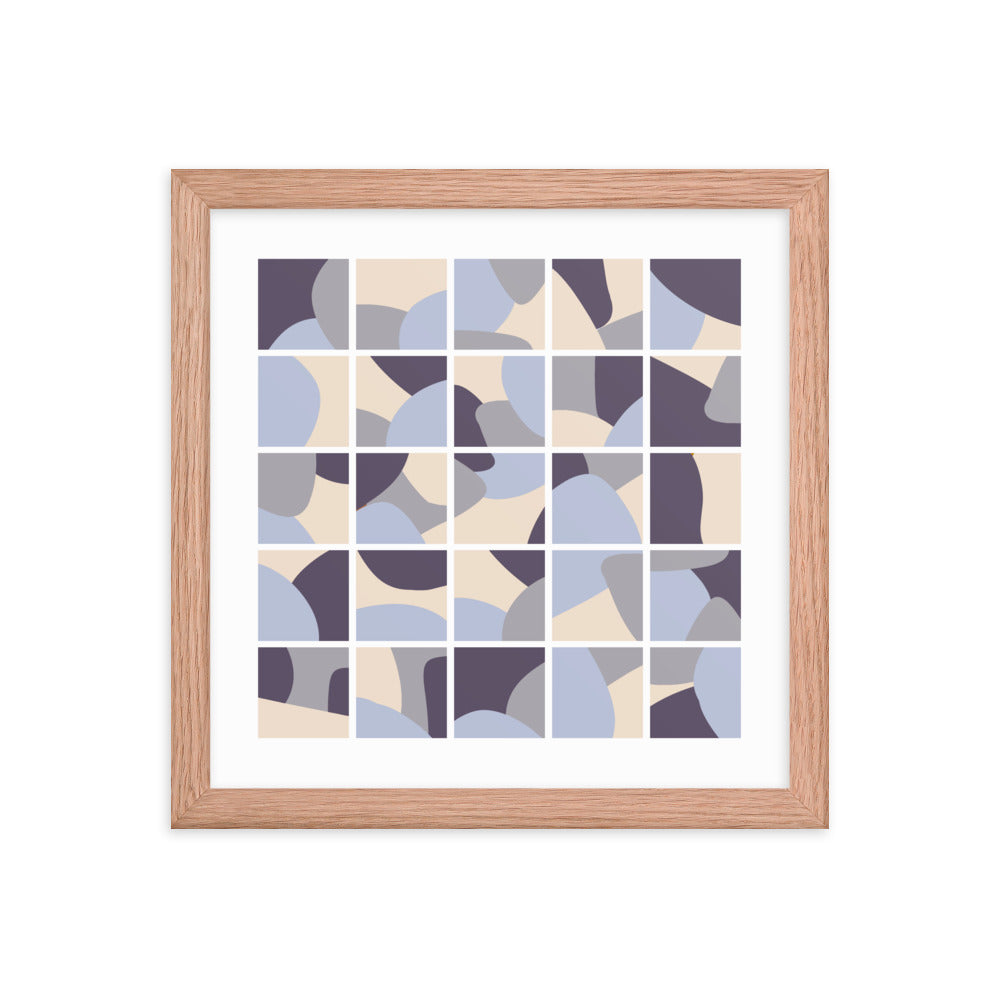 Purple Collage Framed poster. Purple Simplicity Collection.