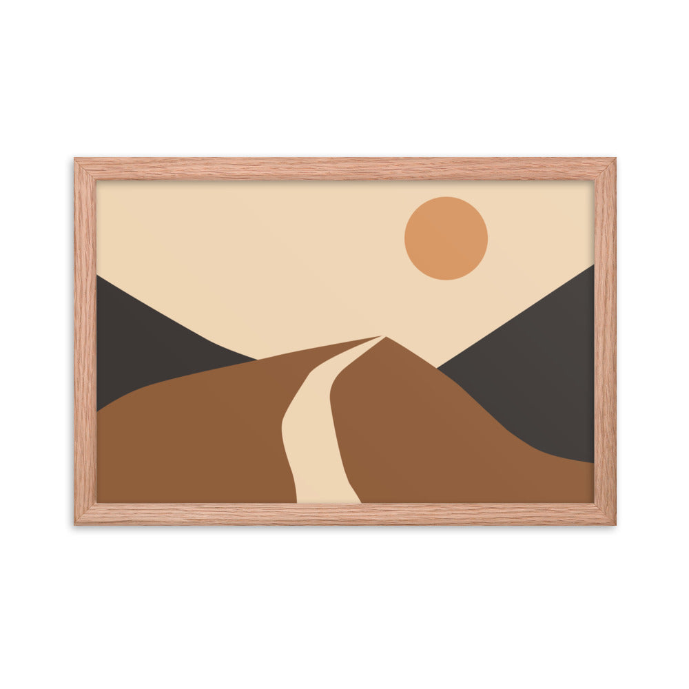 Simple Landscape Framed Poster