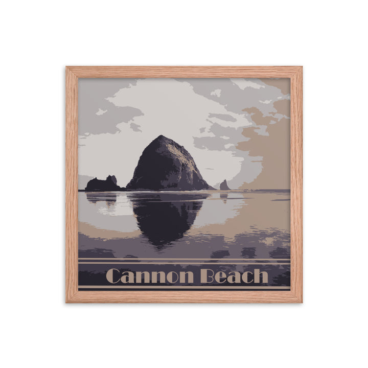 Cannon Beach Framed Travel Poster