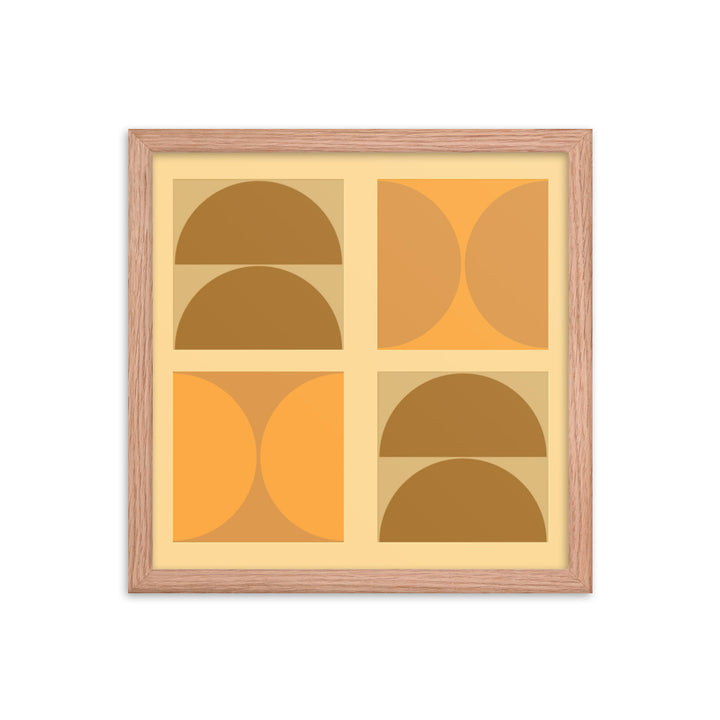 Bauhaus framed poster