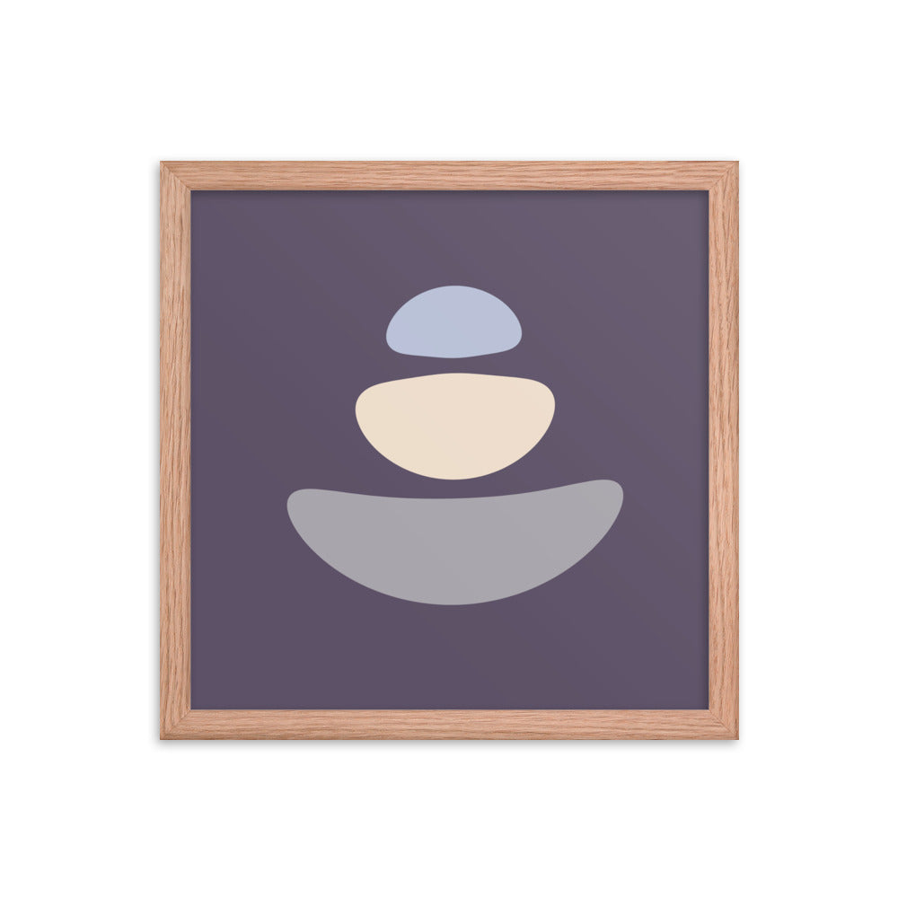 Purple Simplicity 1 Framed Poster. Purple Simplicity Collection.