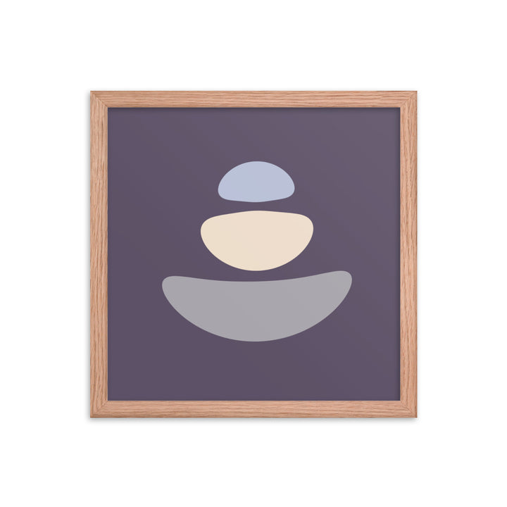 Purple Simplicity 1 Framed Poster. Purple Simplicity Collection.