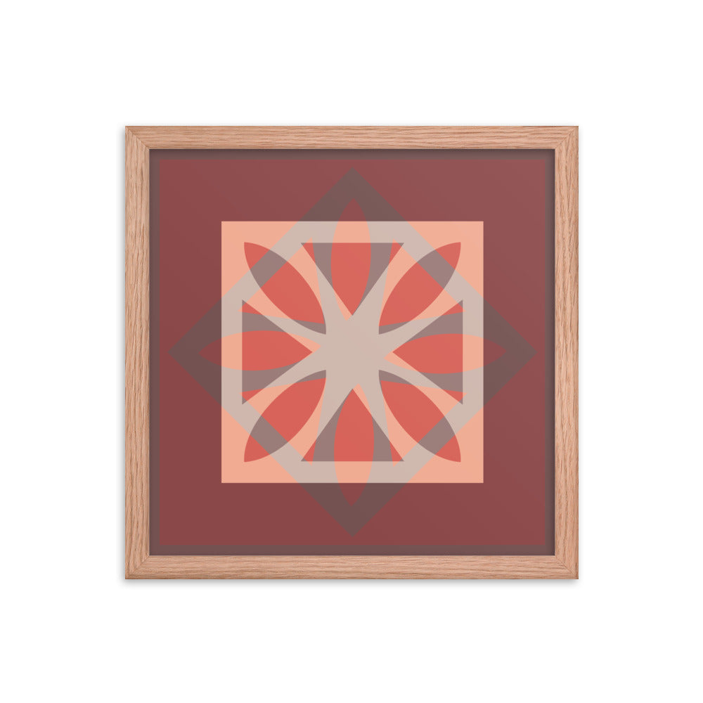 Red Framed Poster