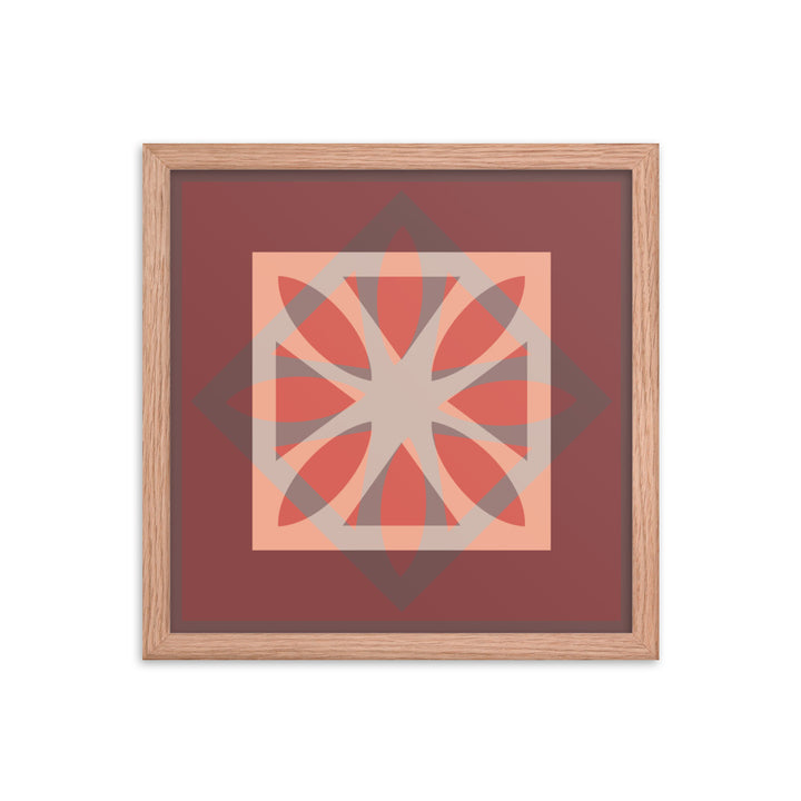 Red Framed Poster
