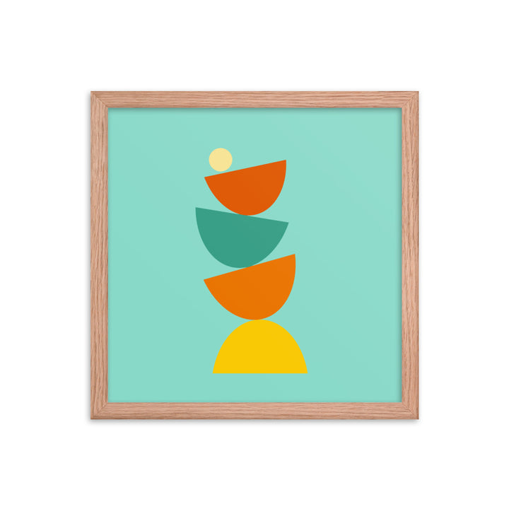 Balanced framed poster. Bright Collection.