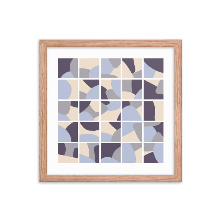 Purple Collage Framed poster. Purple Simplicity Collection.