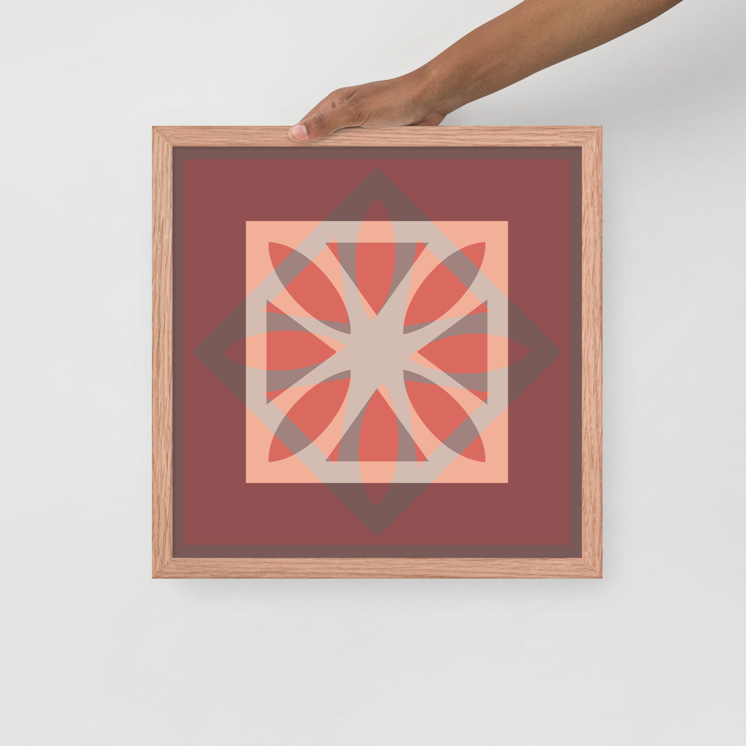 Red Framed Poster