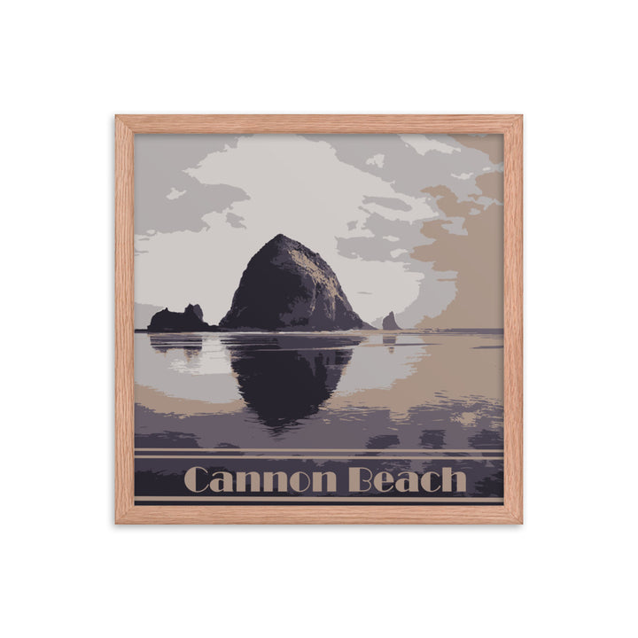 Cannon Beach Framed Travel Poster