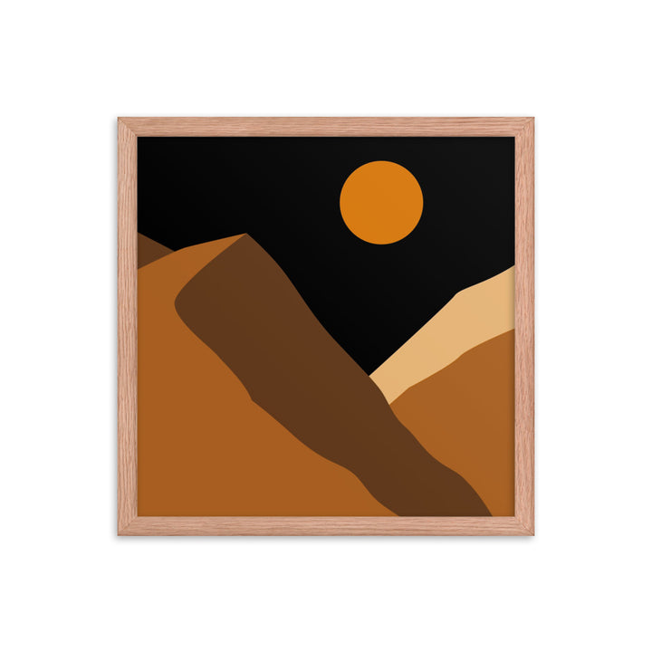 Minimalist Mountain Framed Poster