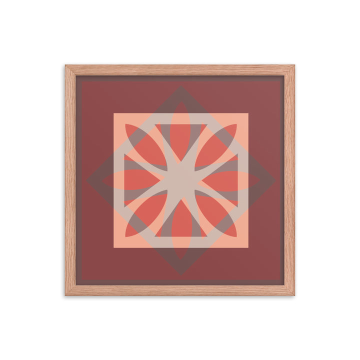 Red Framed Poster