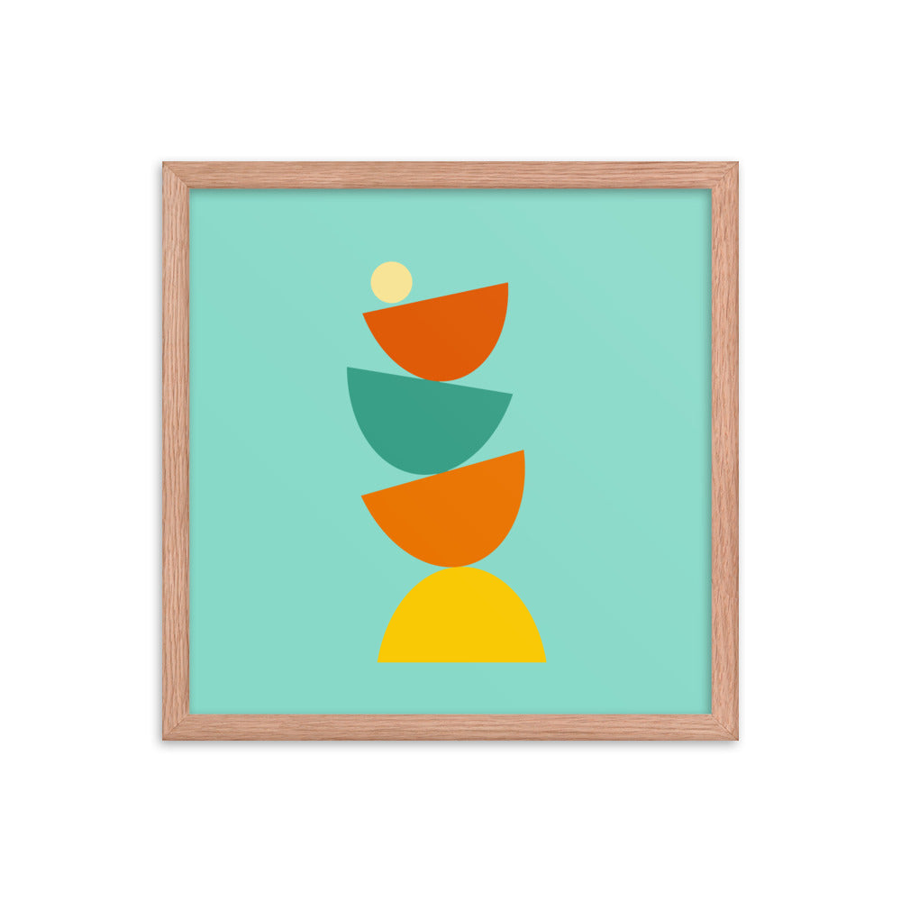 Balanced framed poster. Bright Collection.