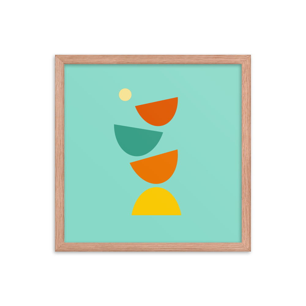 "Flying Apart" Framed poster. Bright Collection.