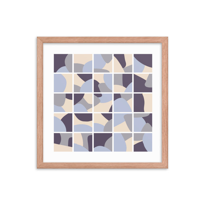 Purple Collage Framed poster. Purple Simplicity Collection.