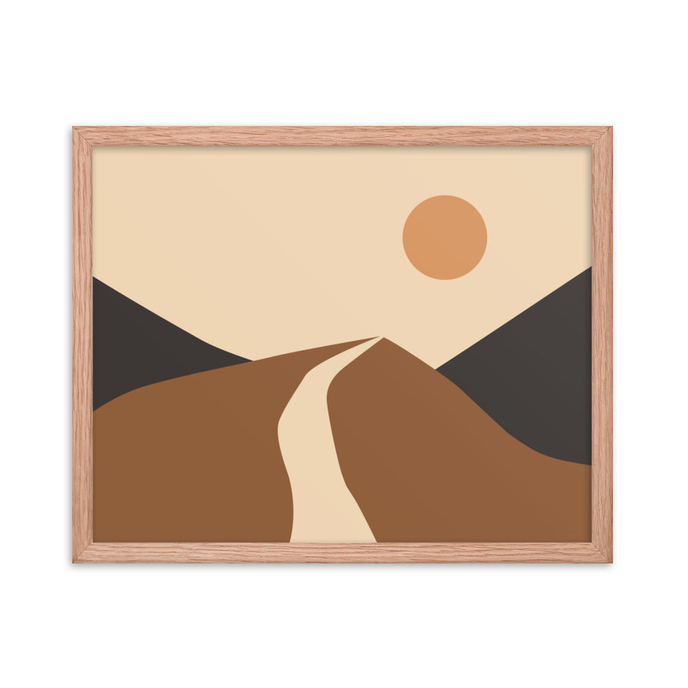 Simple Landscape Framed Poster