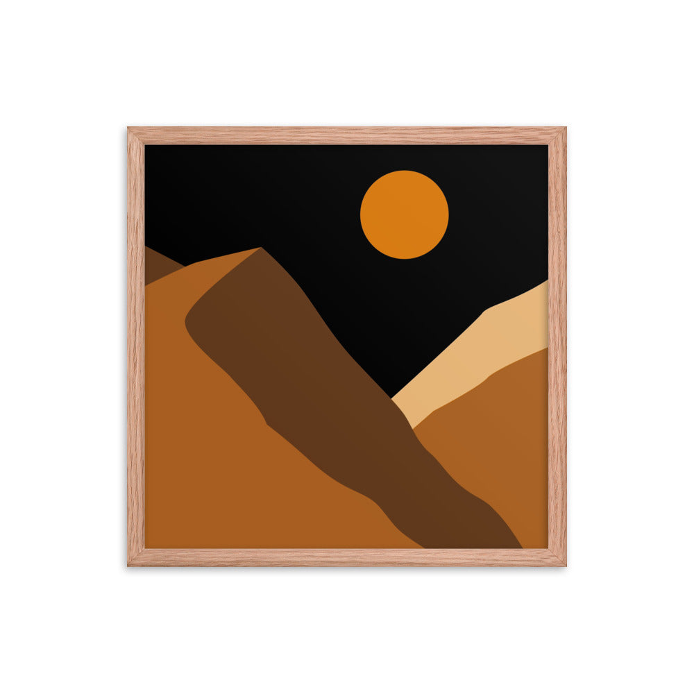 Minimalist Mountain Framed Poster