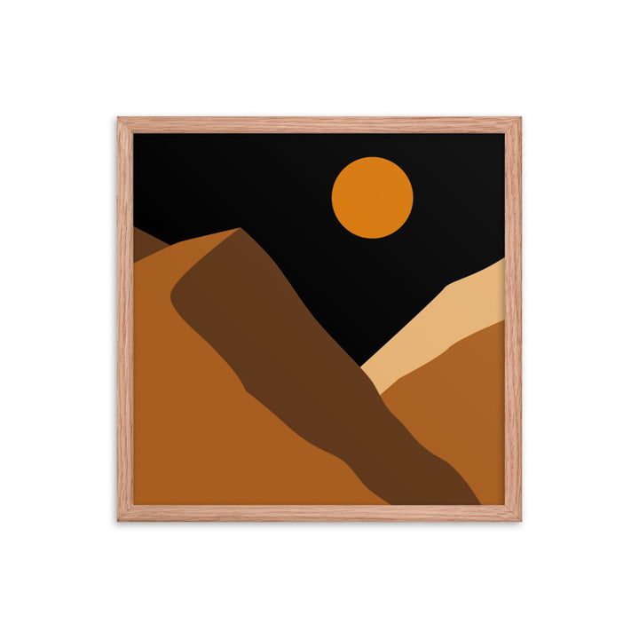 Minimalist Mountain Framed Poster