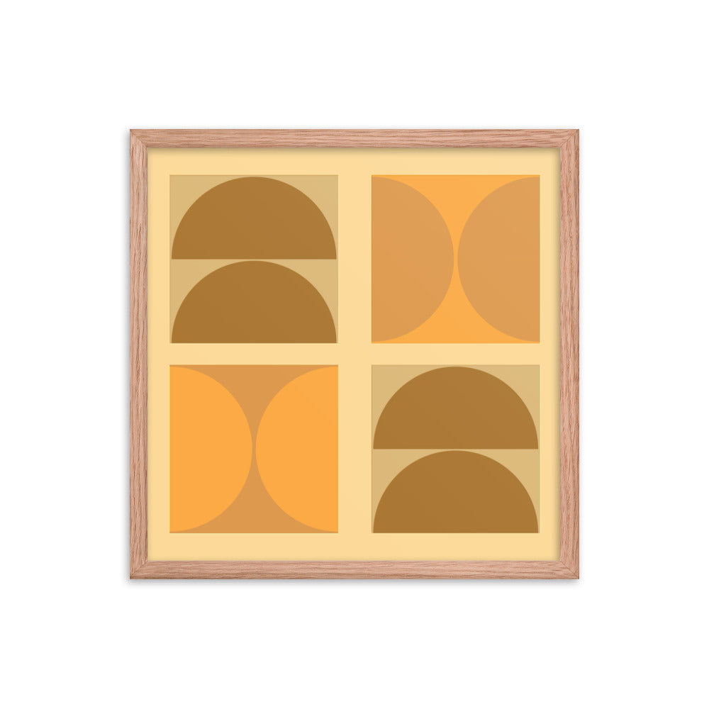 Bauhaus framed poster