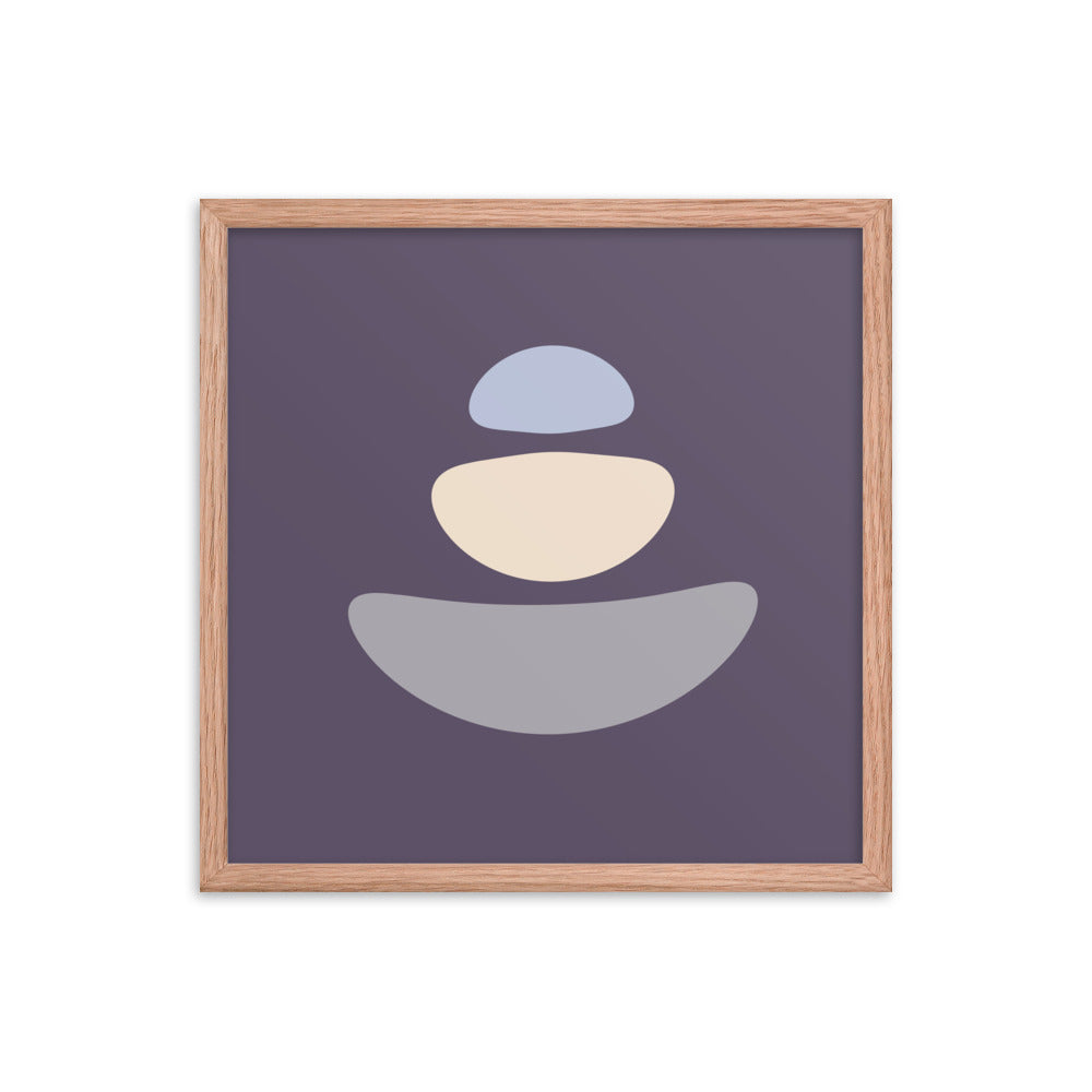 Purple Simplicity 1 Framed Poster. Purple Simplicity Collection.