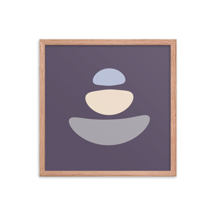 Purple Simplicity 1 Framed Poster. Purple Simplicity Collection.