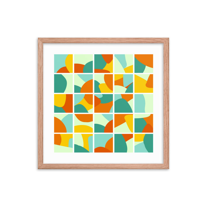 Collage Framed Poster. Bright Collection.