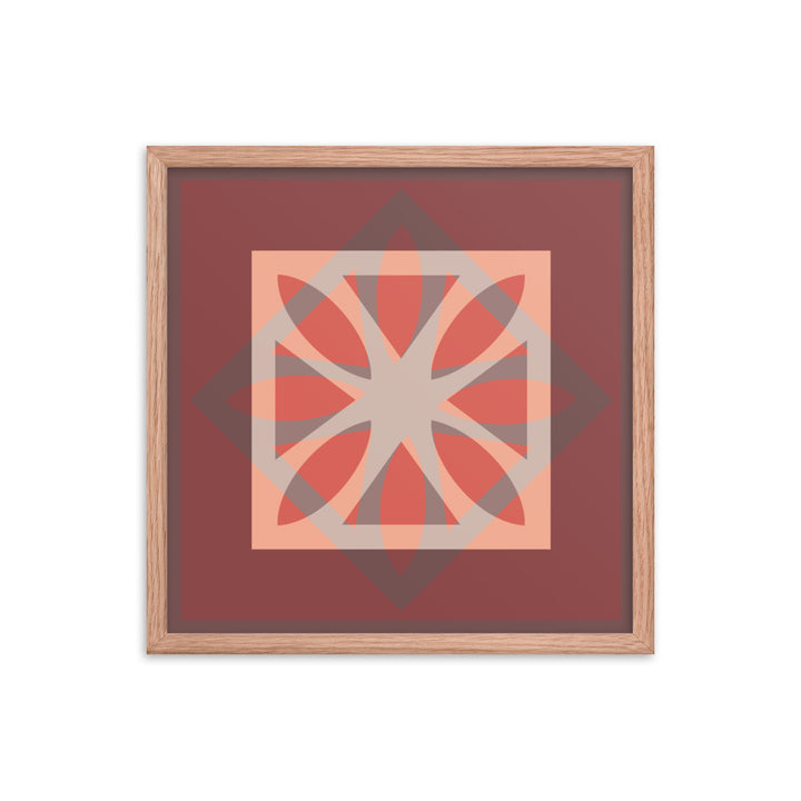 Red Framed Poster