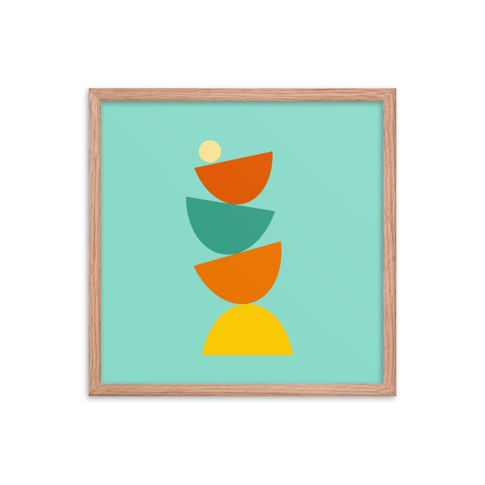 Balanced framed poster. Bright Collection.