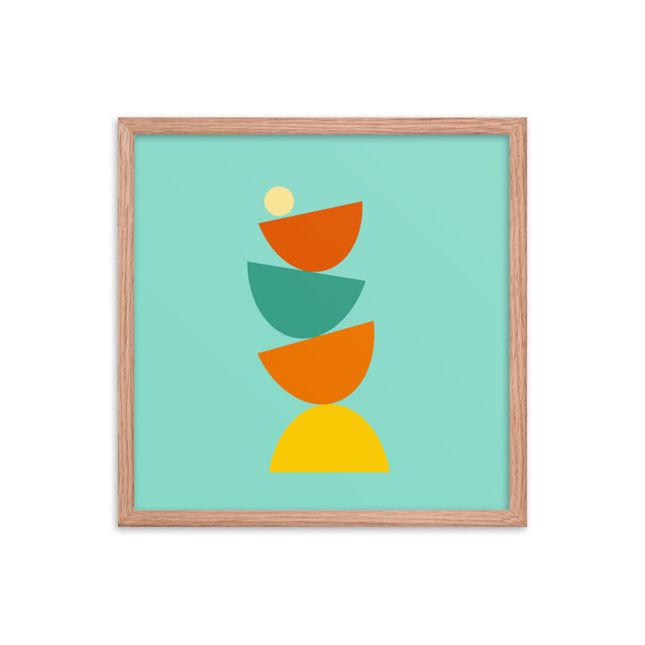 Balanced framed poster. Bright Collection.