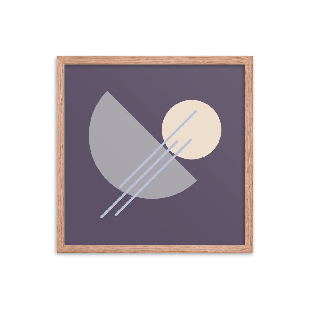 Purple Framed poster. Purple Simplicity Collection.