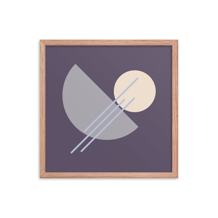 Purple Framed poster. Purple Simplicity Collection.