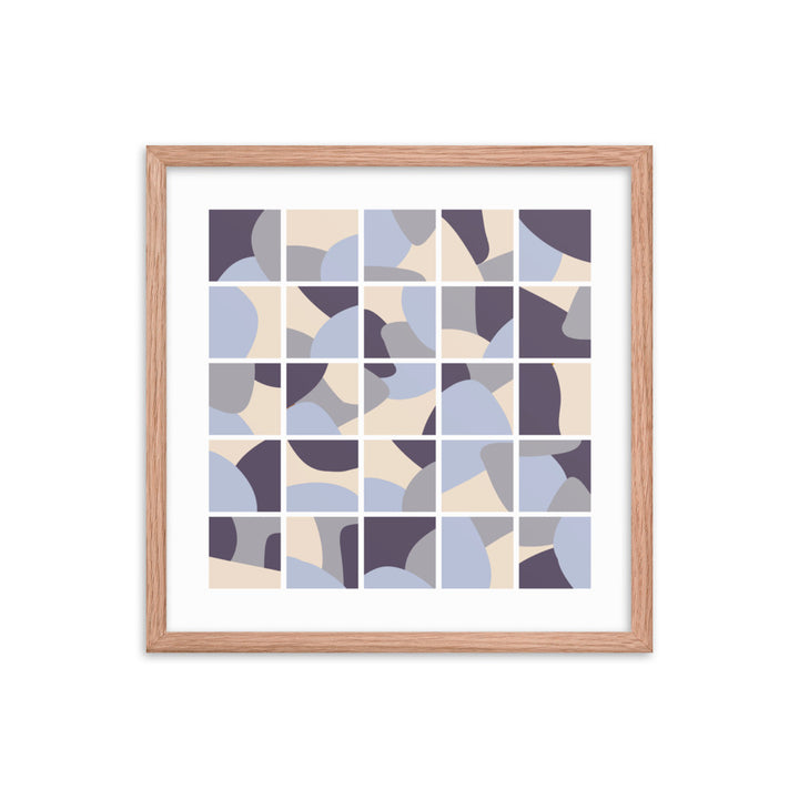 Purple Collage Framed poster. Purple Simplicity Collection.
