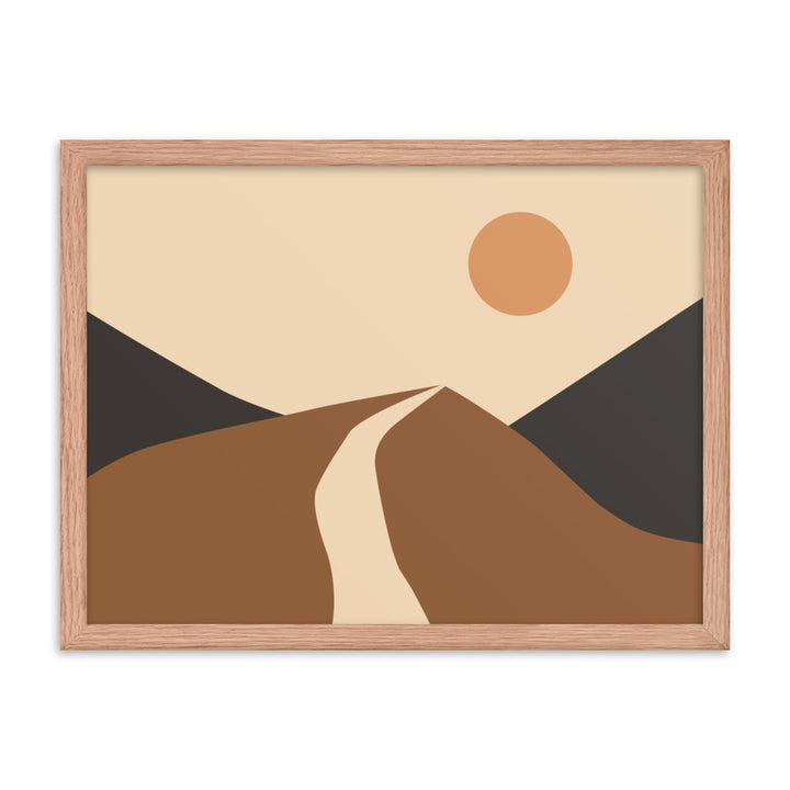 Simple Landscape Framed Poster